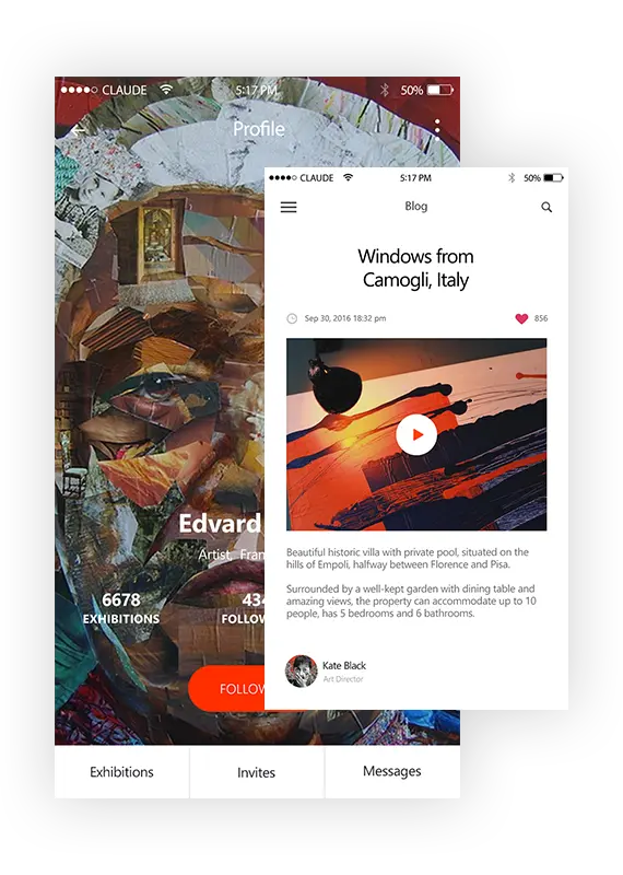 App features screen